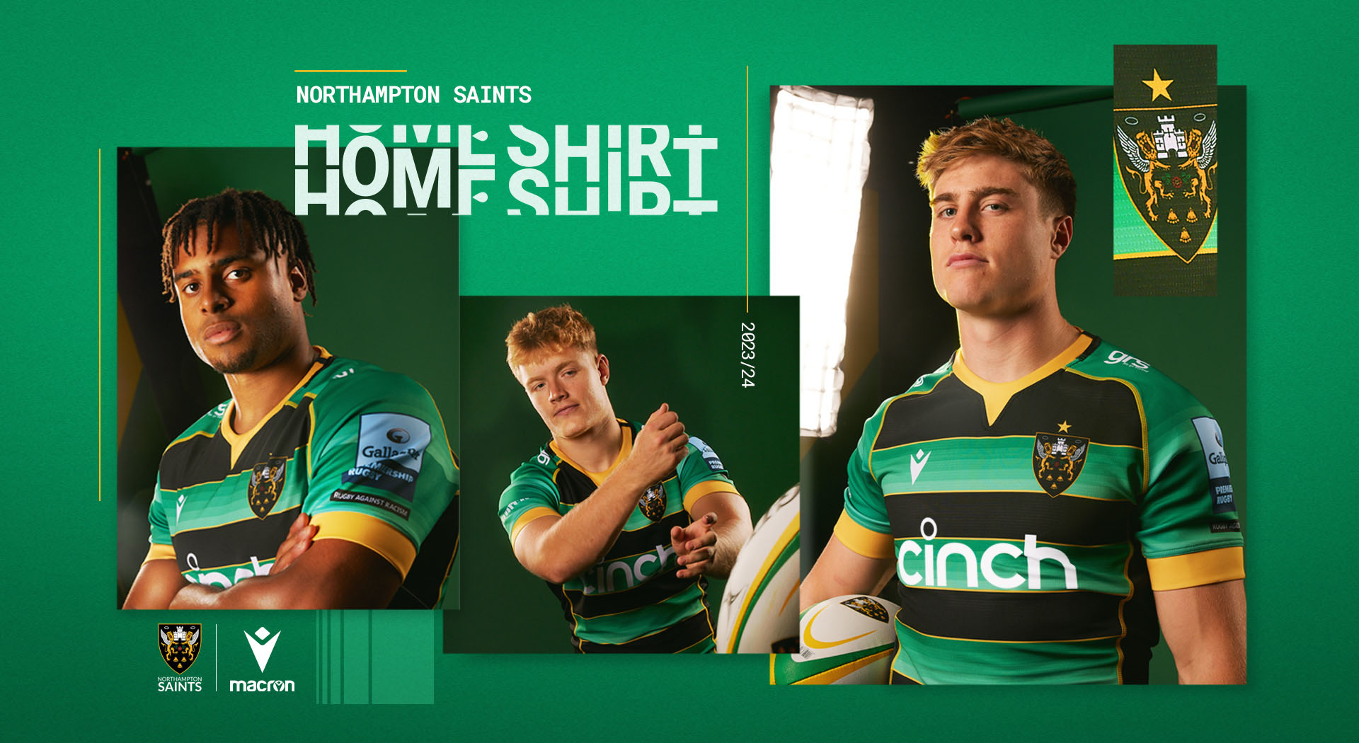 Maillots de rugby du club Northampton Saints | FR