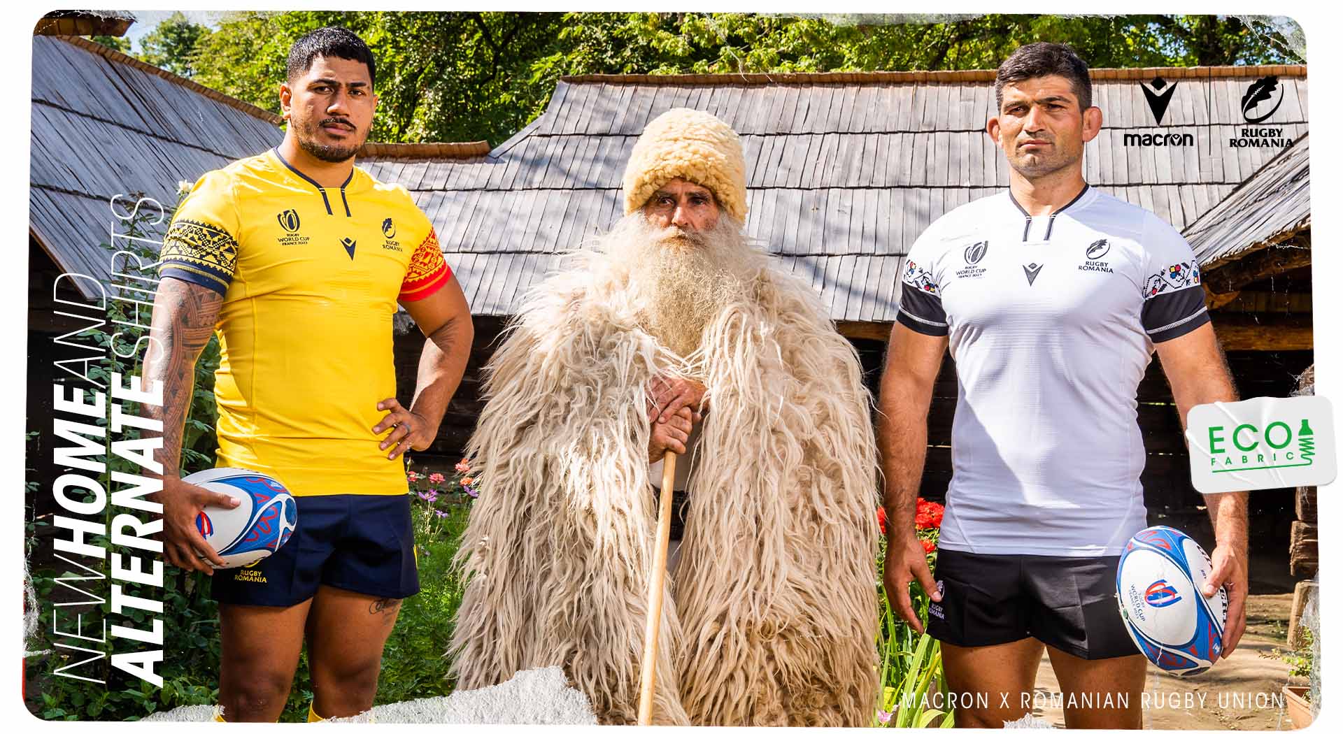 Colours and patterns from tradition on Romania's new jerseys for