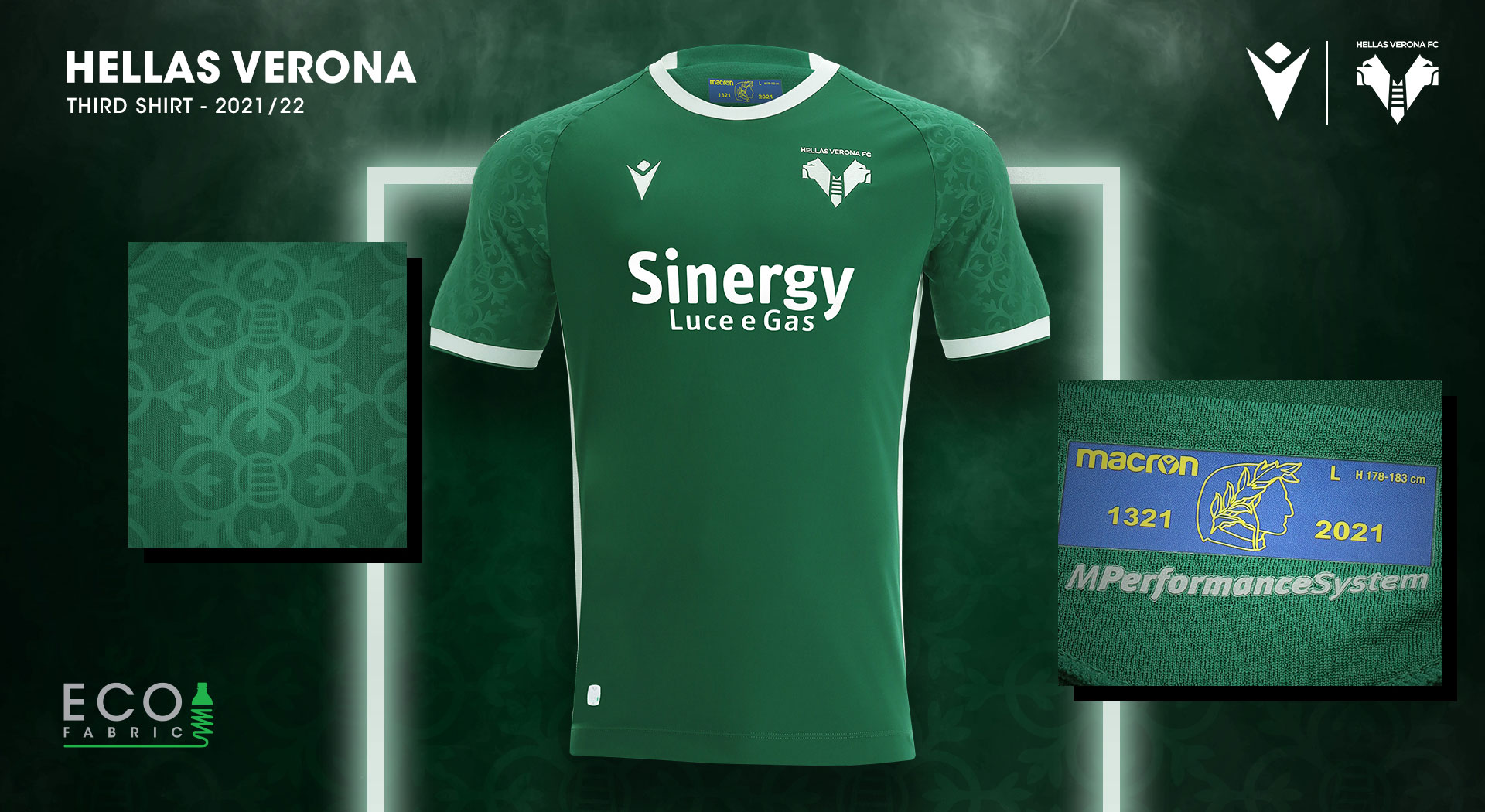 HELLAS VERONA'S THIRD JERSEY IS GREEN INSIDE AND OUT | About Macron