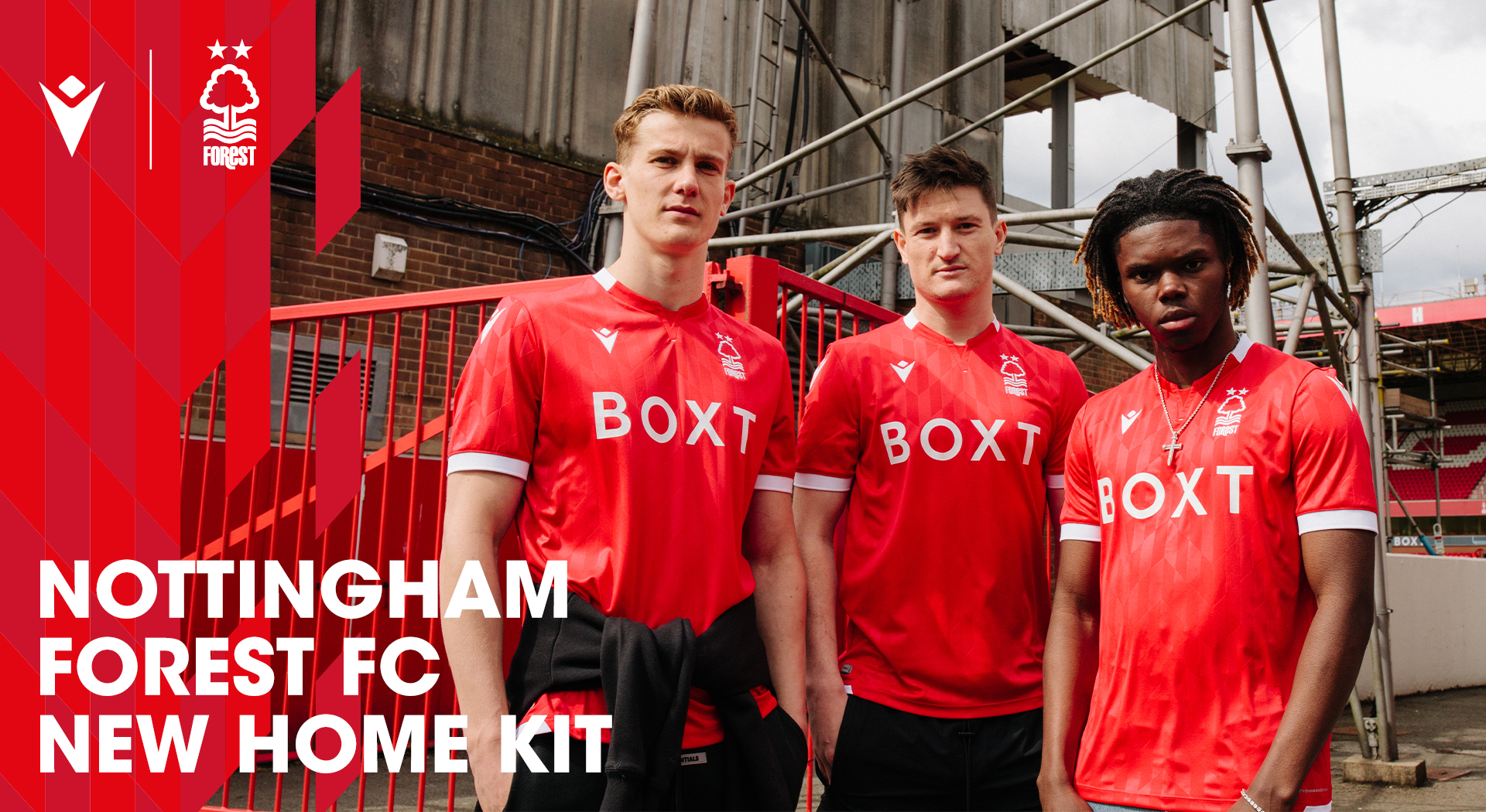 NOTTINGHAM FOREST GETS A NEW HOME JERSEY IN GARIBALDI RED WITH THE