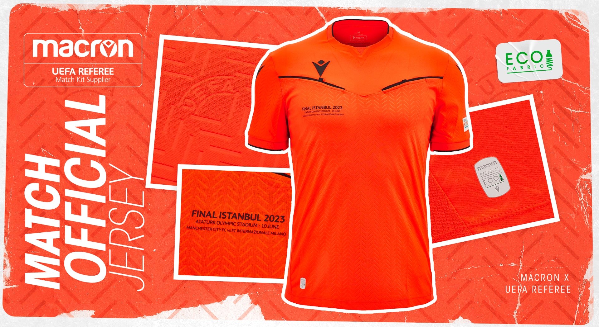 The new UEFA match official kits make their first appearance in