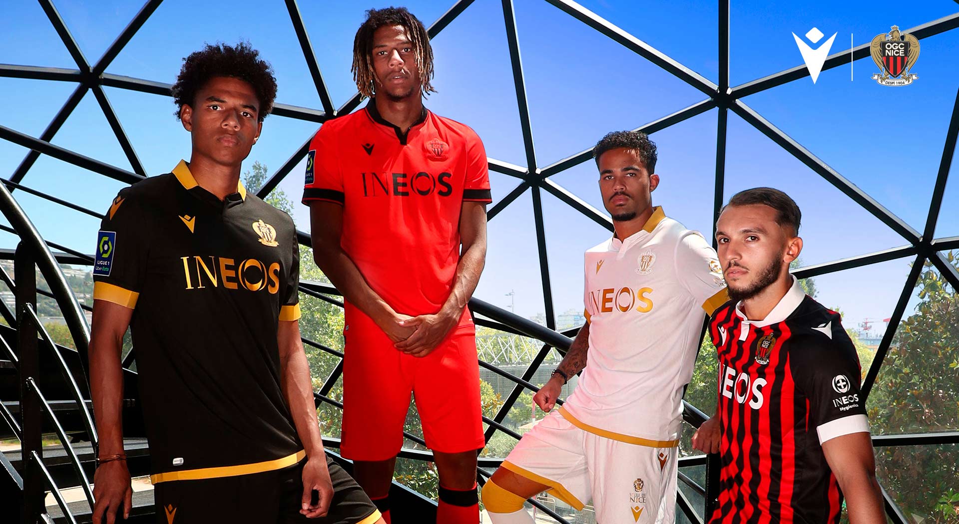 OGC NICE AND MACRON UNVEIL NEW JERSEYS FOR THE 2021-2022 SEASON
