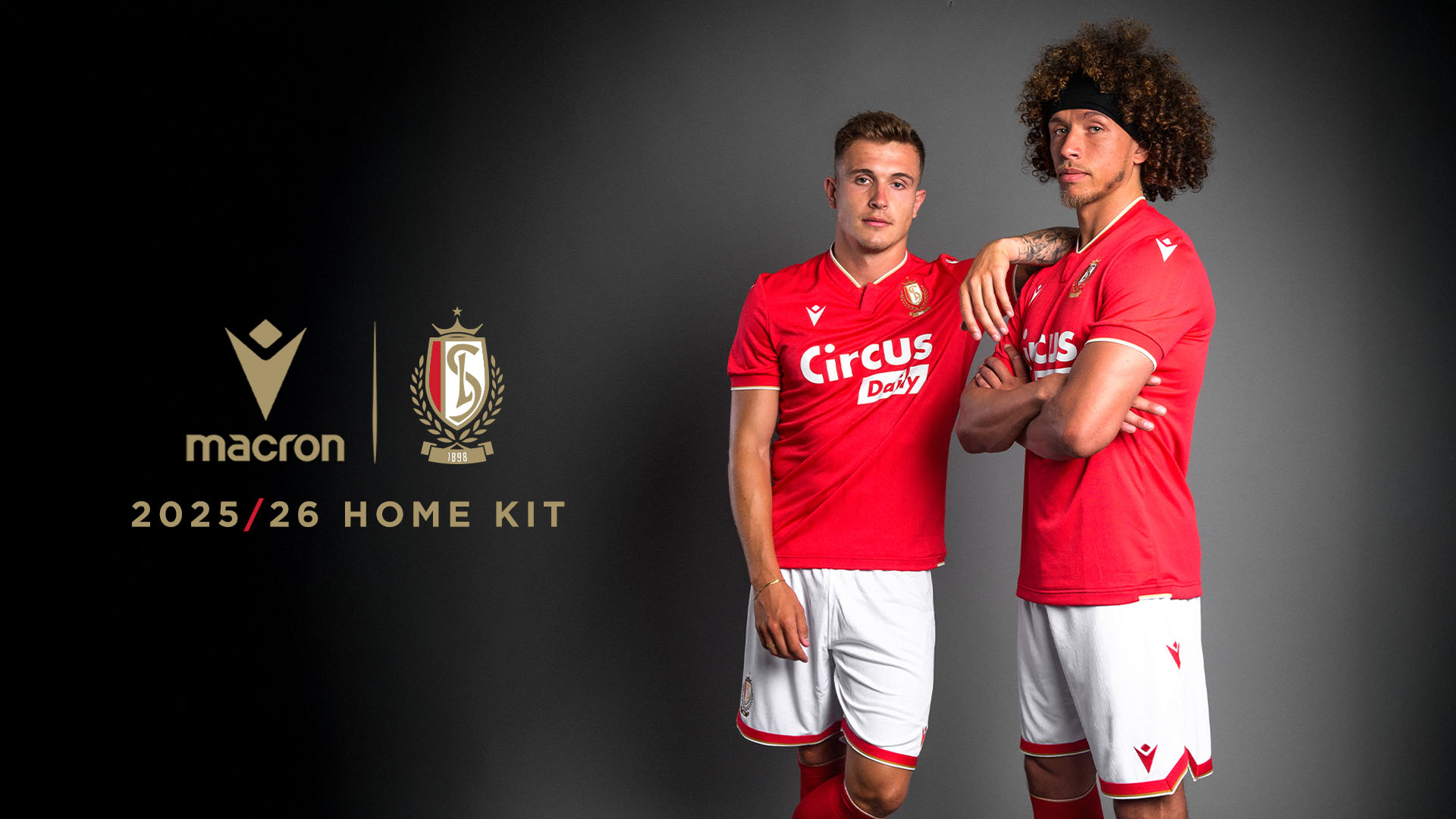 The first Home Kit designed by Macron for Standard de Liège