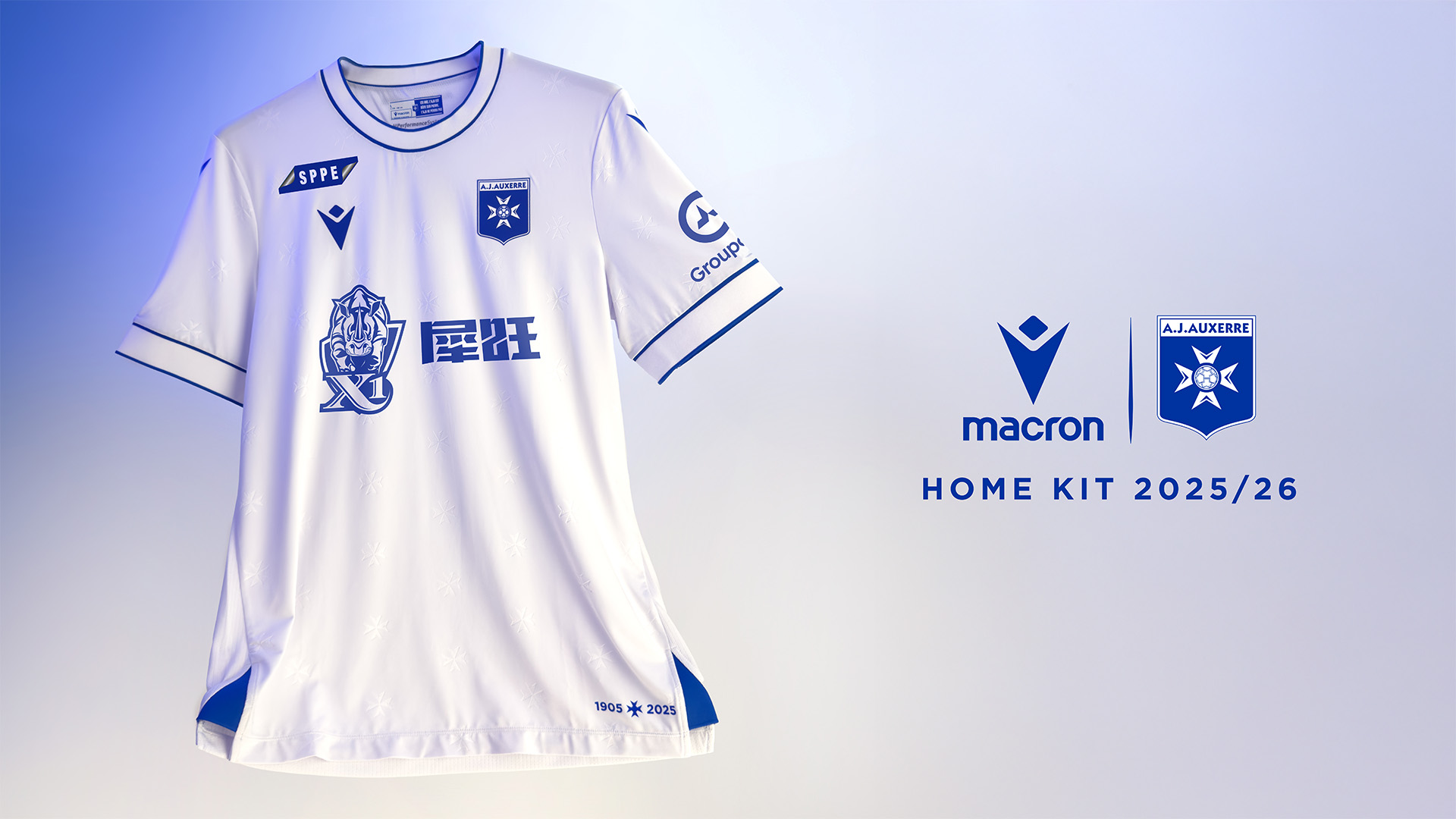 The Maltese Cross featured in AJ Auxerre 2025/26 Home Kit | About