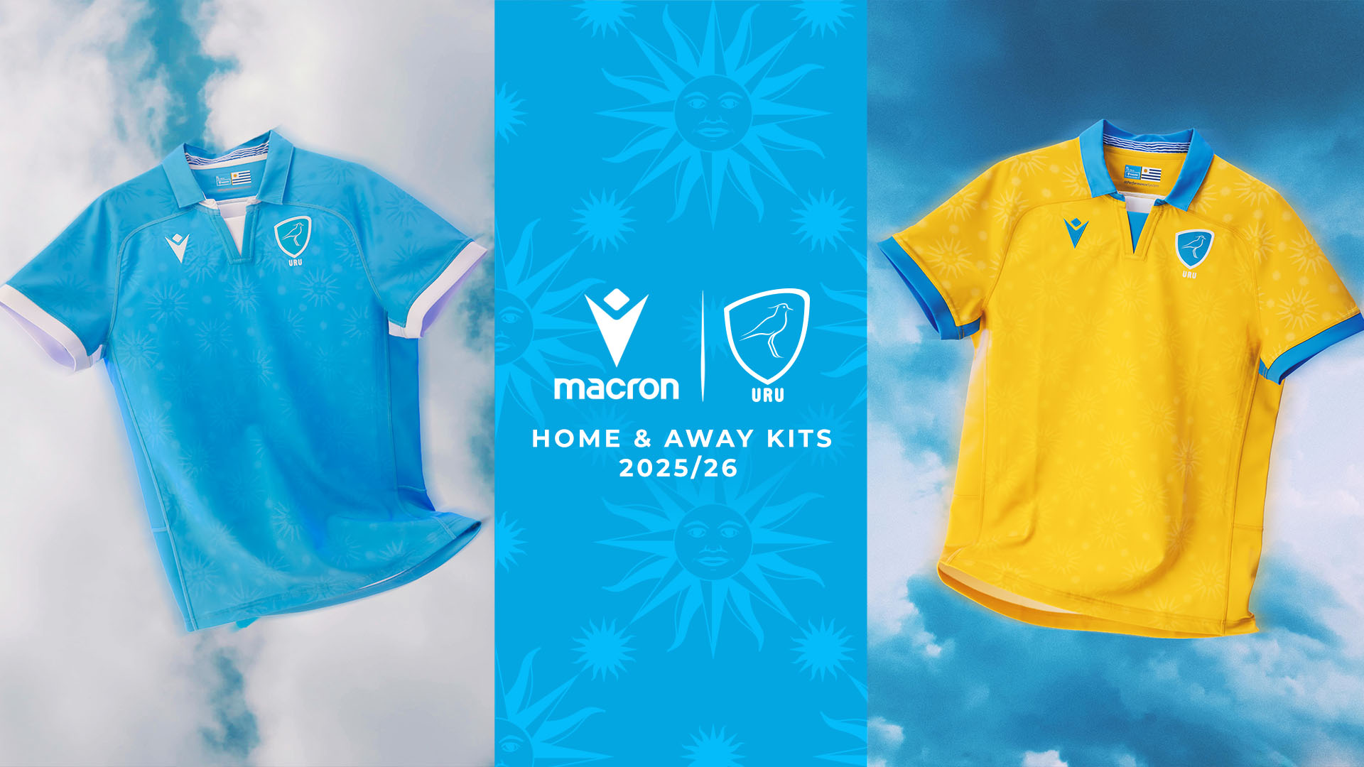 Uruguay Rugby presents the 2025/26 Home and Away kits | About Macron