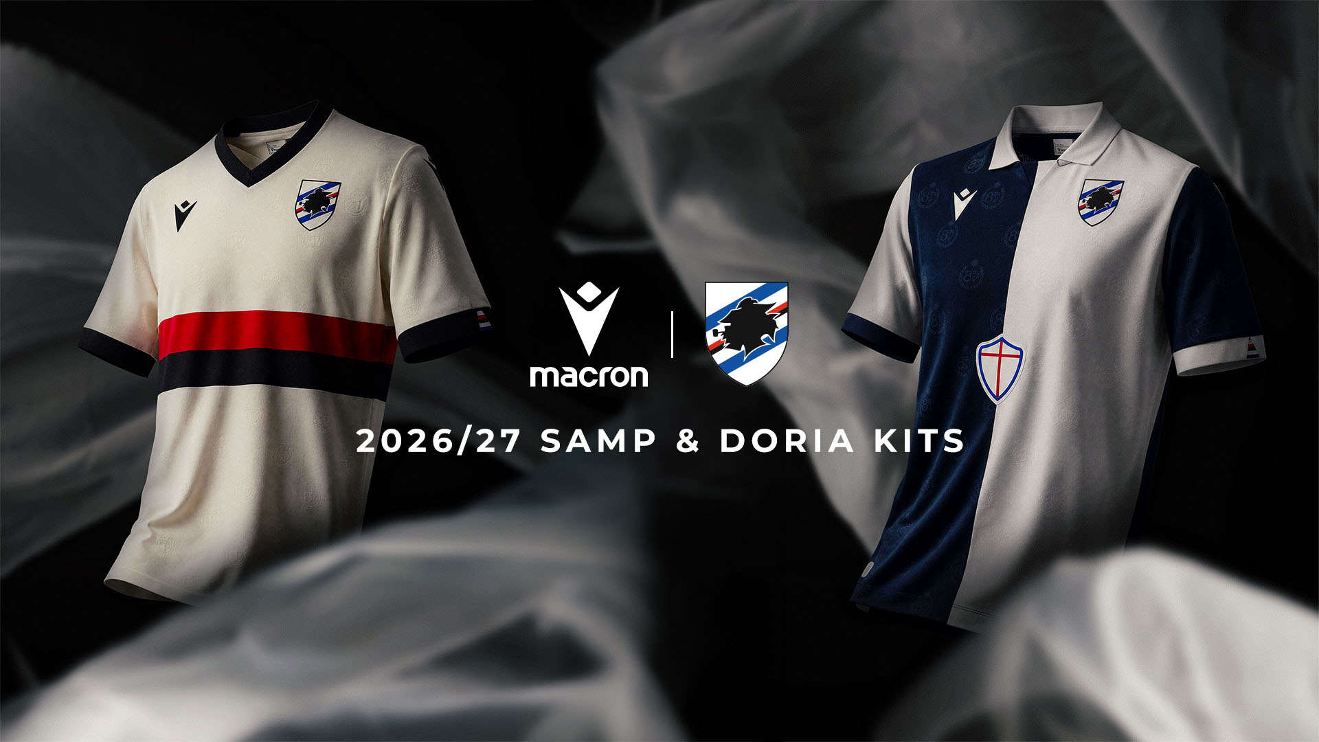 Kappa U.C. Sampdoria サッカーユニフォーム U.C. Sampdoria celebrates its origins with two special Game Sets