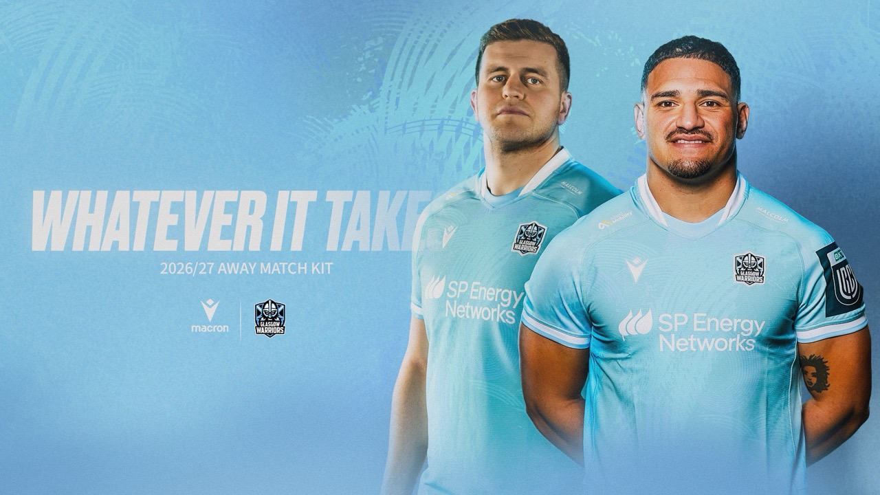 Macron and Glasgow Warriors present the new Away Kit 2026/27